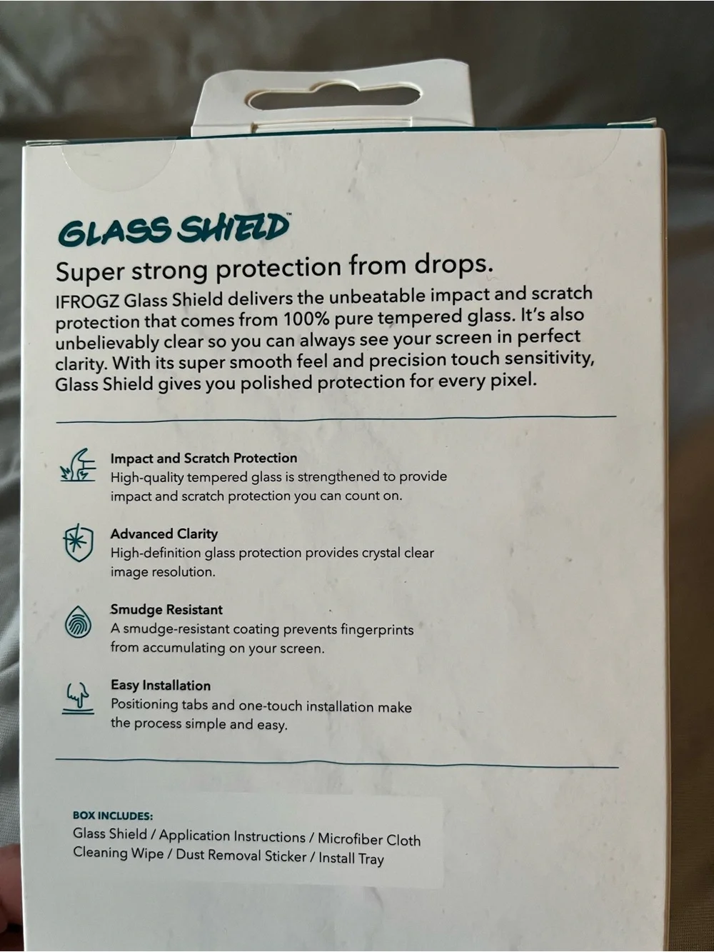 Tempered Glass Screen Protector for iPhone (Clear) Bundle